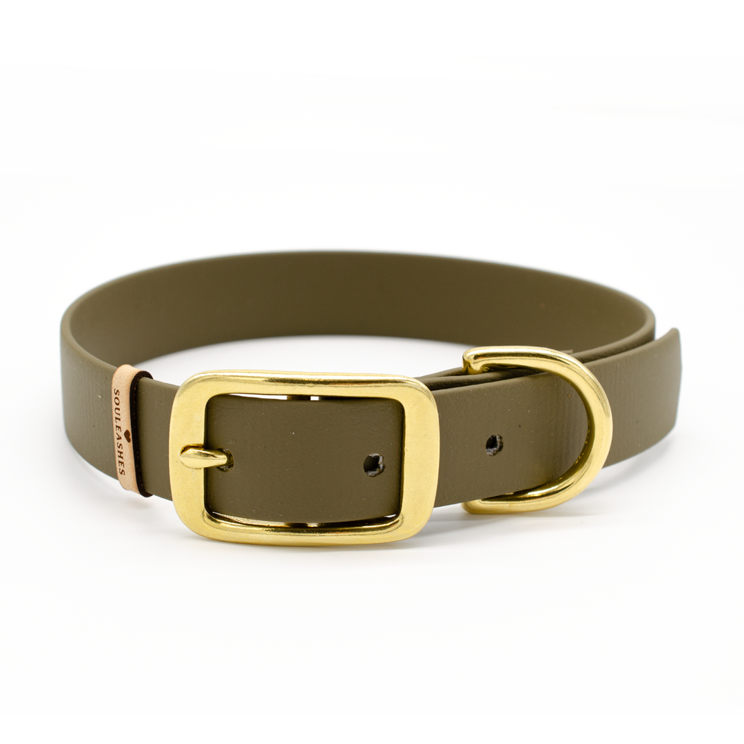 Biothane® Halsband olive – Souleashes
